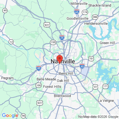 Map to  office in Nashville, TN