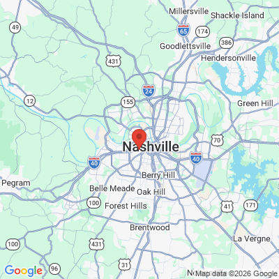 Map to  office in Nashville, TN
