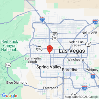 Map to american dental centers office in Las Vegas, NV