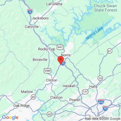 Map to  office in Clinton, TN