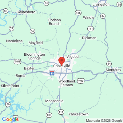Map to  office in Cookeville, TN
