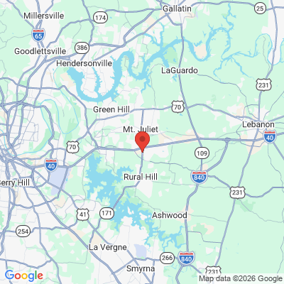 Map to  office in Mount Juliet, TN