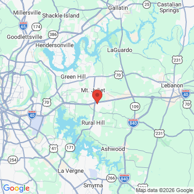 Map to  office in Mount Juliet, TN