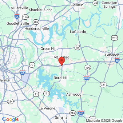 Map to  office in Mount Juliet, TN