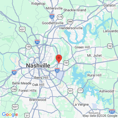 Map to  office in Nashville, TN