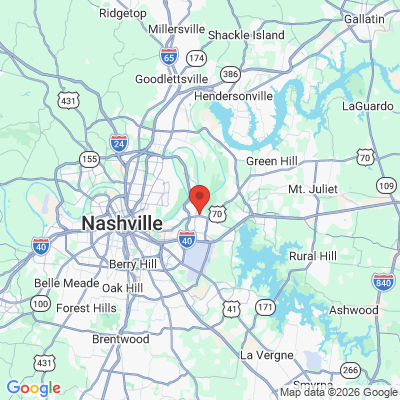 Map to  office in Nashville, TN