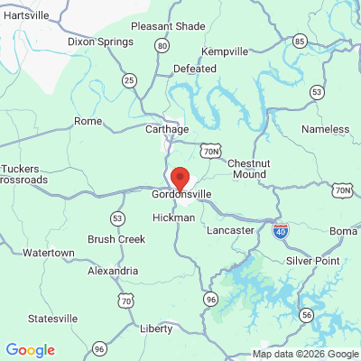 Map to  office in Gordonsville, TN