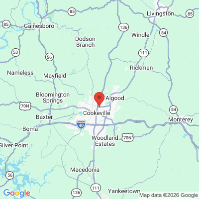 Map to  office in Cookeville, TN