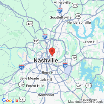 Map to Tend office in Nashville, TN