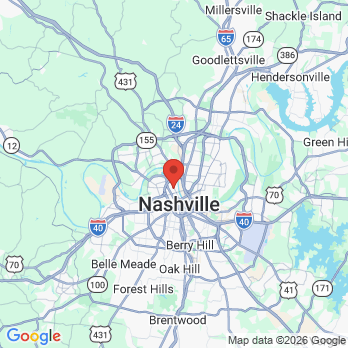Map to Germantown Dental office in Nashville, TN