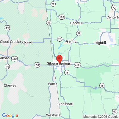 Map to  office in Siloam Springs, AR