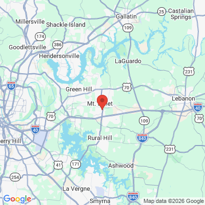 Map to  office in Mount Juliet, TN