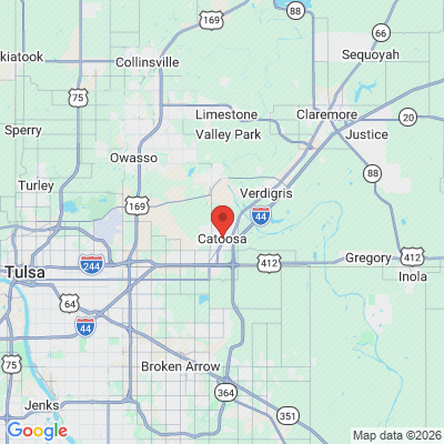 Map to  office in Catoosa, OK