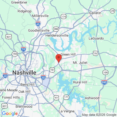 Map to  office in Hermitage, TN
