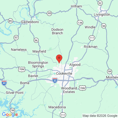 Map to  office in Cookeville, TN