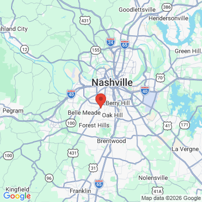 Map to  office in Nashville, TN