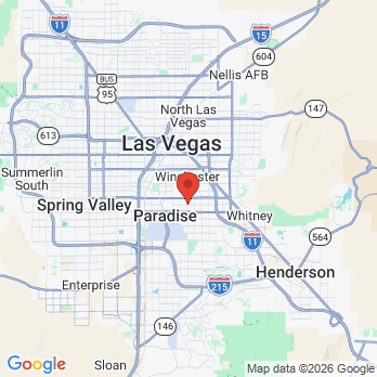 Map to Gubler Family Dental office in Las Vegas, NV