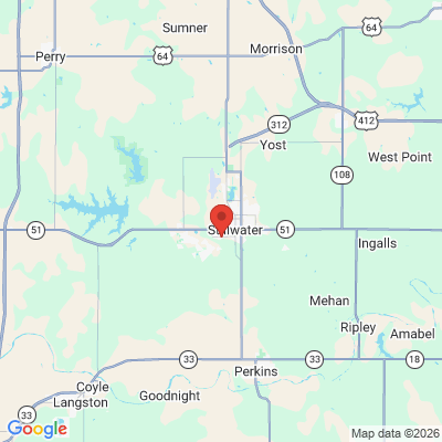 Map to  office in Stillwater, OK