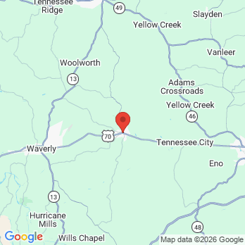 Map to McEwen Dental Associates office in Mc Ewen, TN