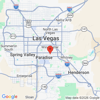 Map to Bionic Smile Las Vegas office in Las Vegas, NV
