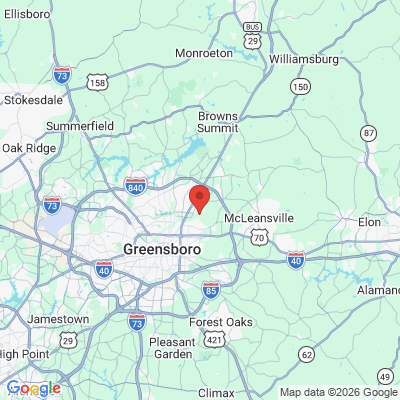 Map to  office in Greensboro, NC