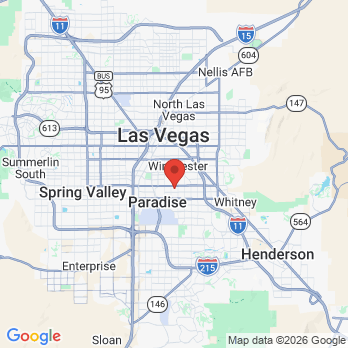 Map to Las Vegas Dentistry office in Las Vegas, NV