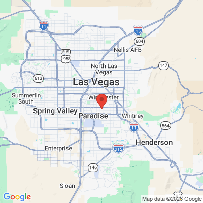 Map to Las Vegas Dentistry office in Las Vegas, NV