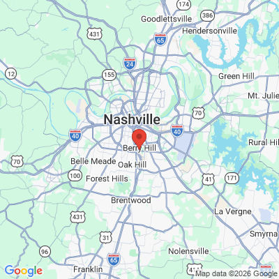 Map to  office in Nashville, TN