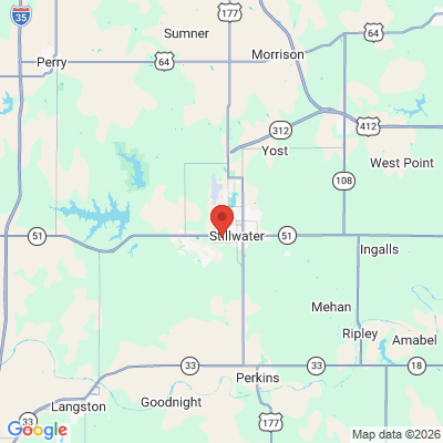 Map to  office in Stillwater, OK