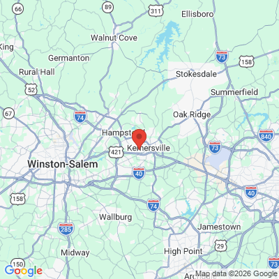 Map to  office in Kernersville, NC