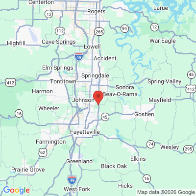 Map to  office in Fayetteville, AR