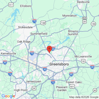 Map to  office in Greensboro, NC
