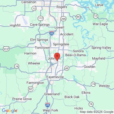 Map to  office in Fayetteville, AR
