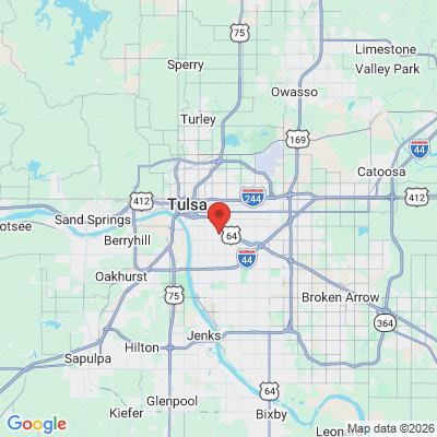 Map to  office in Tulsa, OK