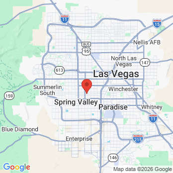 Map to Spring Mountain Dental office in Las Vegas, NV