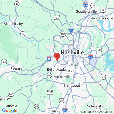 Map to  office in Nashville, TN