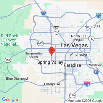 Map to Las Vegas Dental Medicine office in Las Vegas, NV
