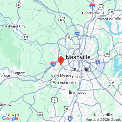 Map to  office in Nashville, TN
