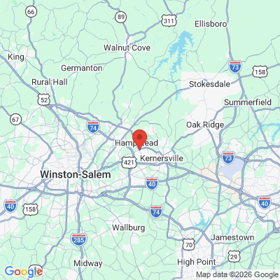 Map to  office in Kernersville, NC