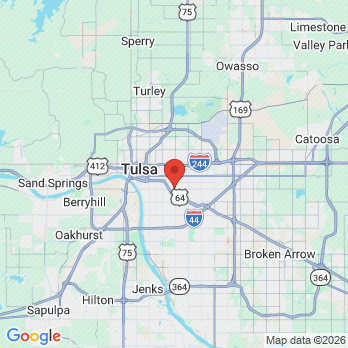 Map to Region Dental, LLC office in Tulsa, OK