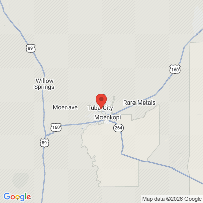 Map to  office in Tuba City, AZ