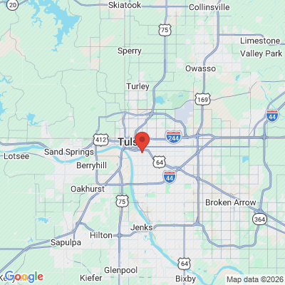 Map to  office in Tulsa, OK