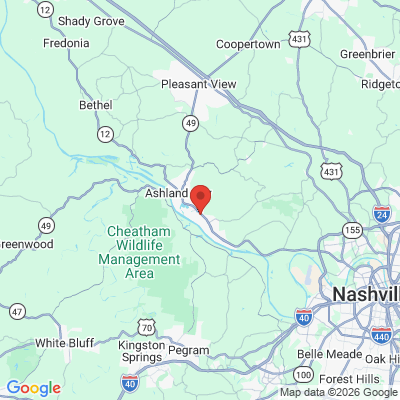 Map to  office in Ashland City, TN