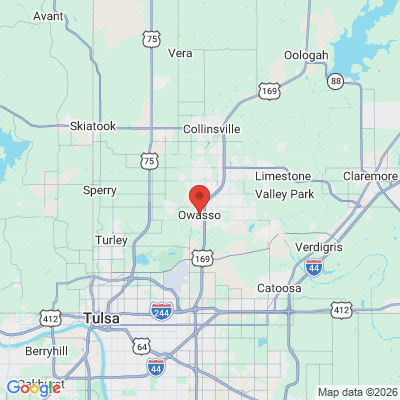 Map to  office in Owasso, OK