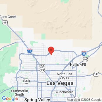 Map to Pediatric Dental Care Associates office in North Las Vegas, NV