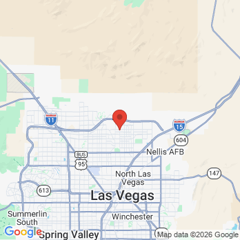 Map to Northern Edge Dentistry office in North Las Vegas, NV