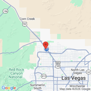 Map to Just For Kids Dentistry and Orthodontics office in Las Vegas, NV