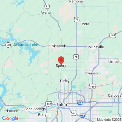 Map to  office in Sperry, OK