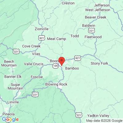 Map to  office in Boone, NC