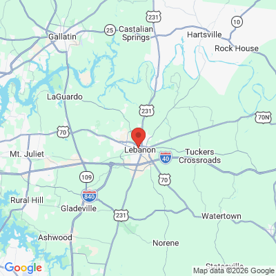 Map to  office in Lebanon, TN